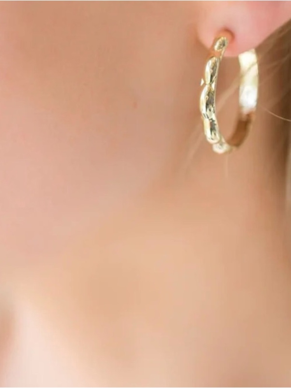 Sophie Blake 14kt Gold Plated  Selena Gold Hoop Earrings NWT - Picture 2 of 12